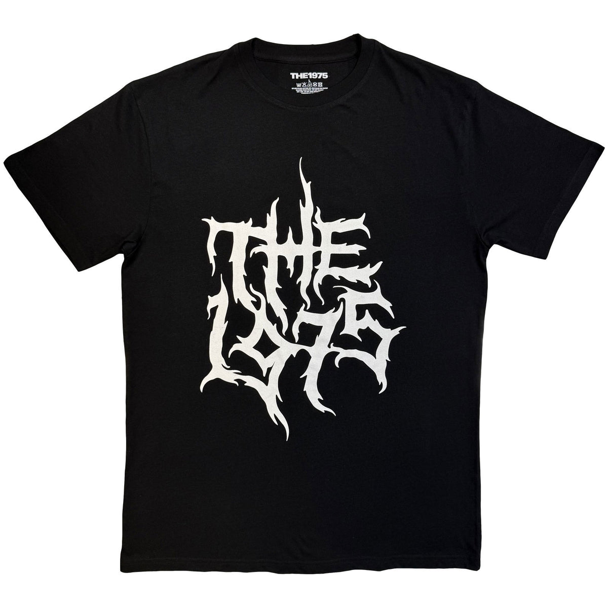 THE 1975 - METAL LOGO MONO - T-Shirt Black