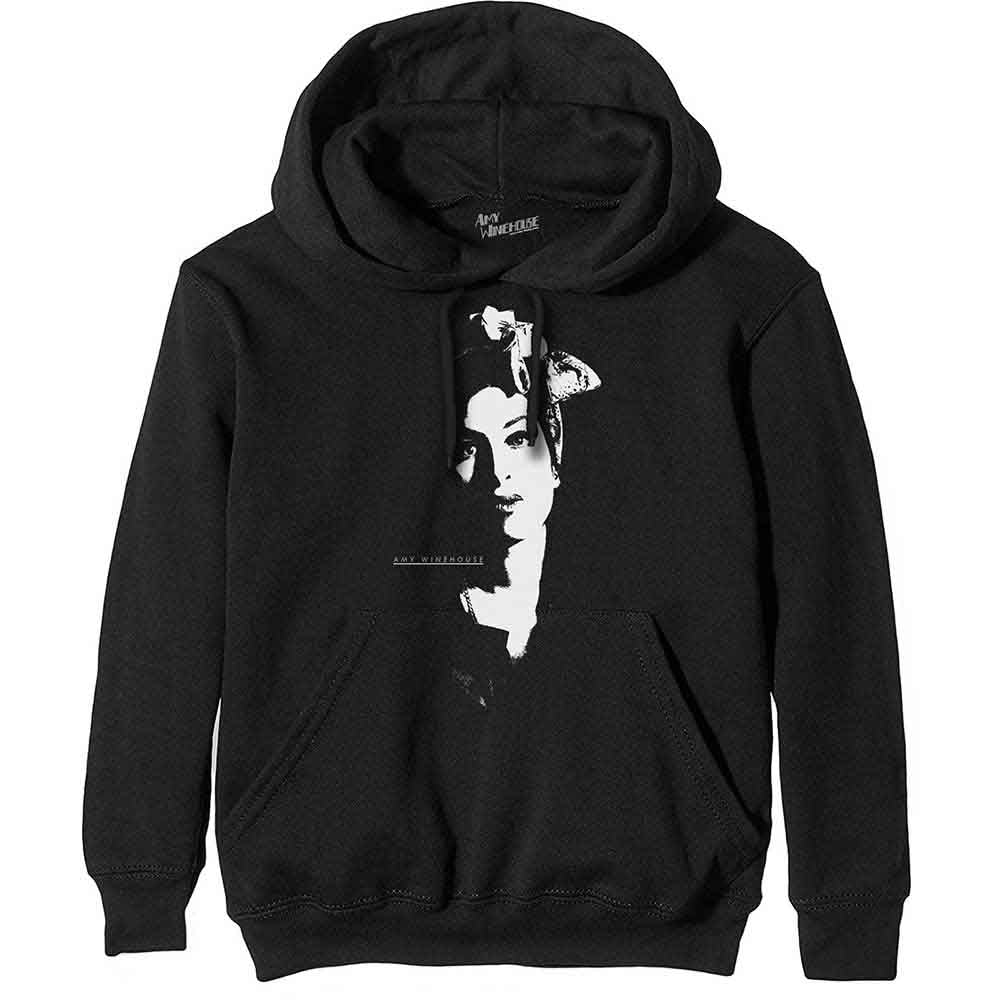 AMY WINEHOUSE - SCARF PORTRAIT - Pullover Hoodie Black