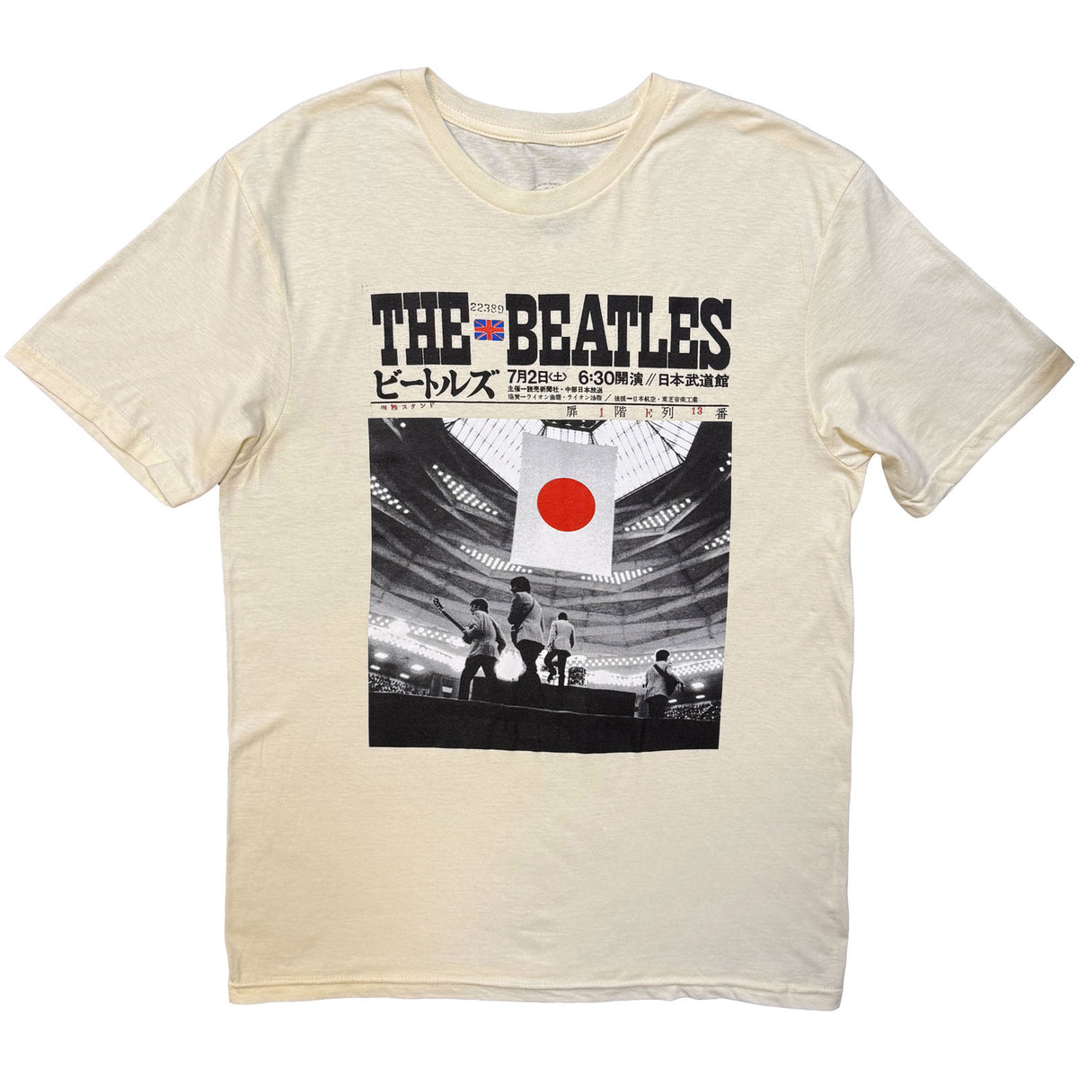 THE BEATLES - AT THE BUDOKAN - T-Shirt Off White