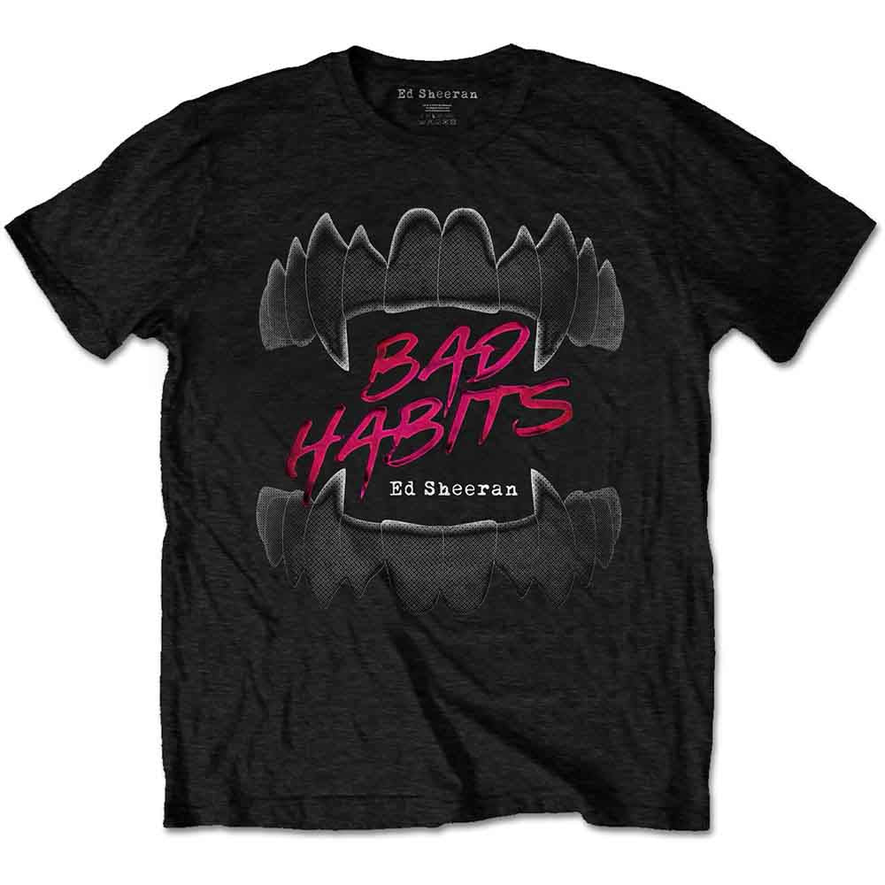 ED SHEERAN - BAD HABITS - T-Shirt Black