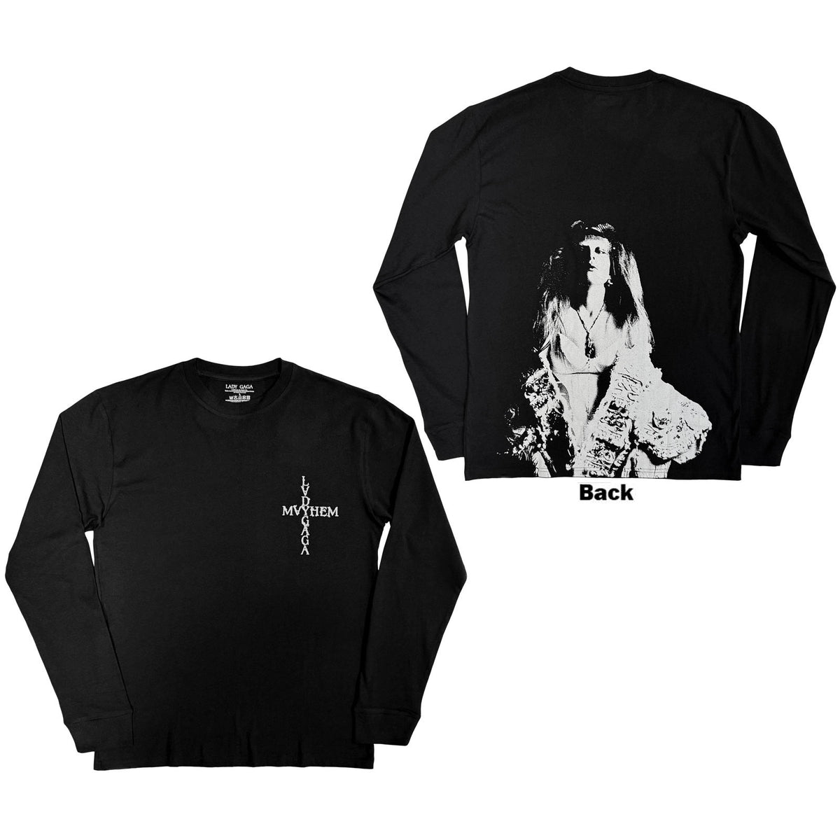 LADY GAGA - MAYHEM - Long Sleeve T-Shirt Black