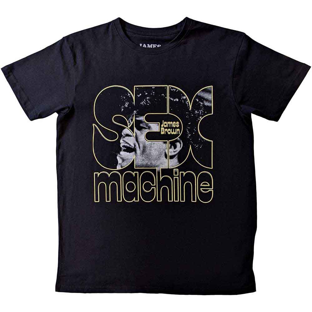 JAMES BROWN - SEX MACHINE - T-Shirt Black