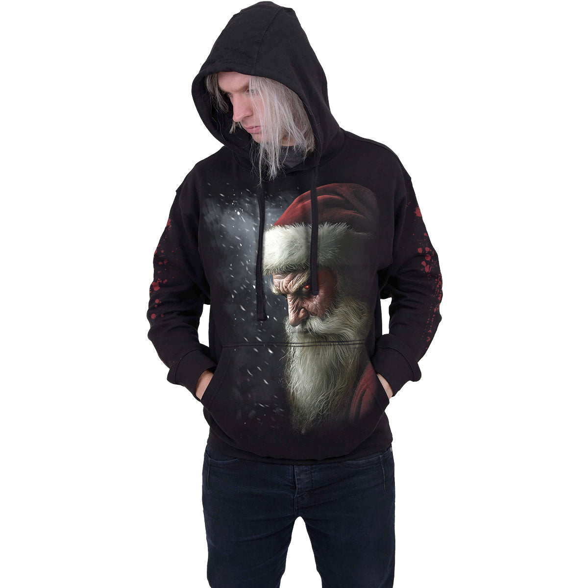 NAUGHTY OR NICE SANTA - Hoody Black