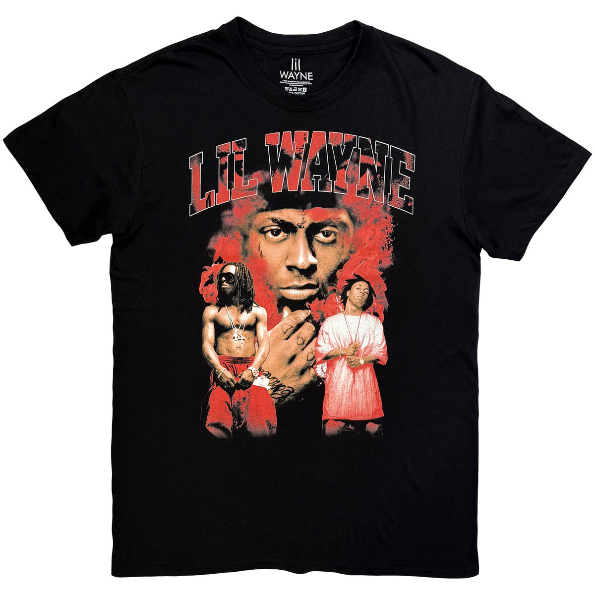 LIL WAYNE - FIRE - T-Shirt Black