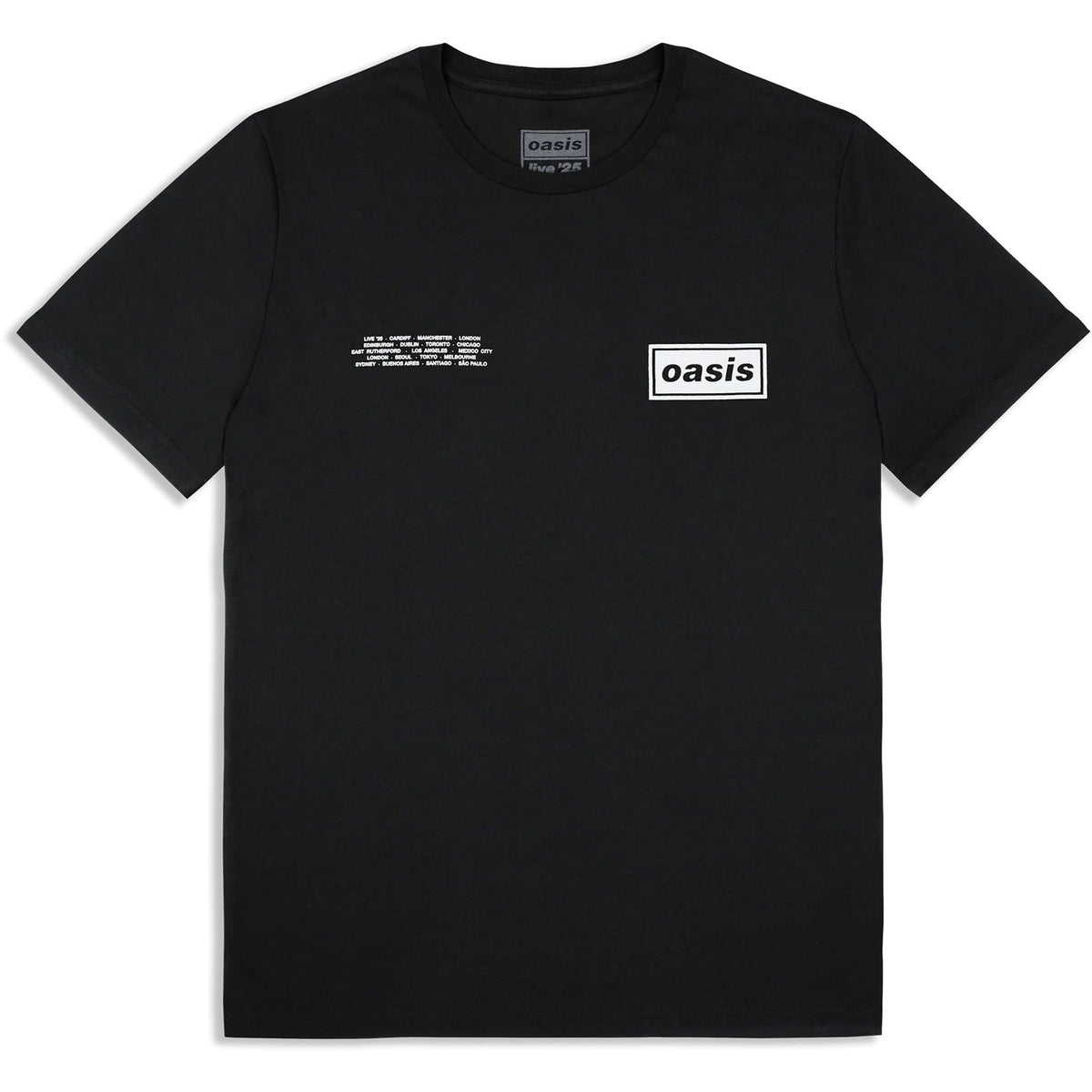 OASIS - GLOBAL CITIES LOGO - T-Shirt Black