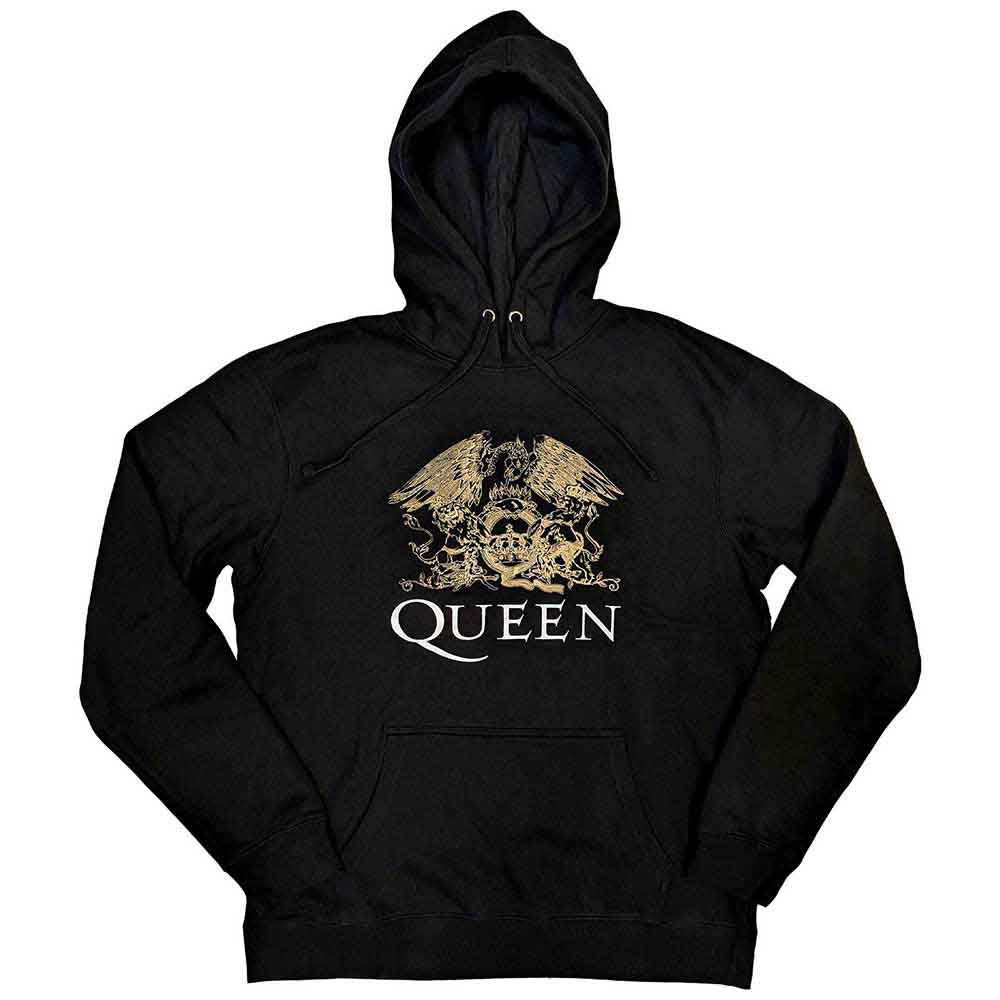 QUEEN - CREST - Pullover Hoodie Black