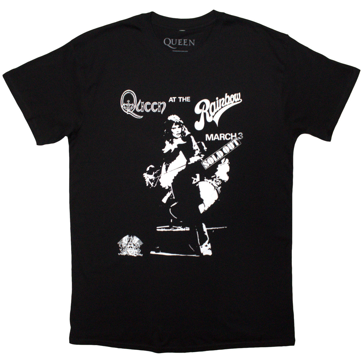 QUEEN - LIVE RAINBOW - T-Shirt Black