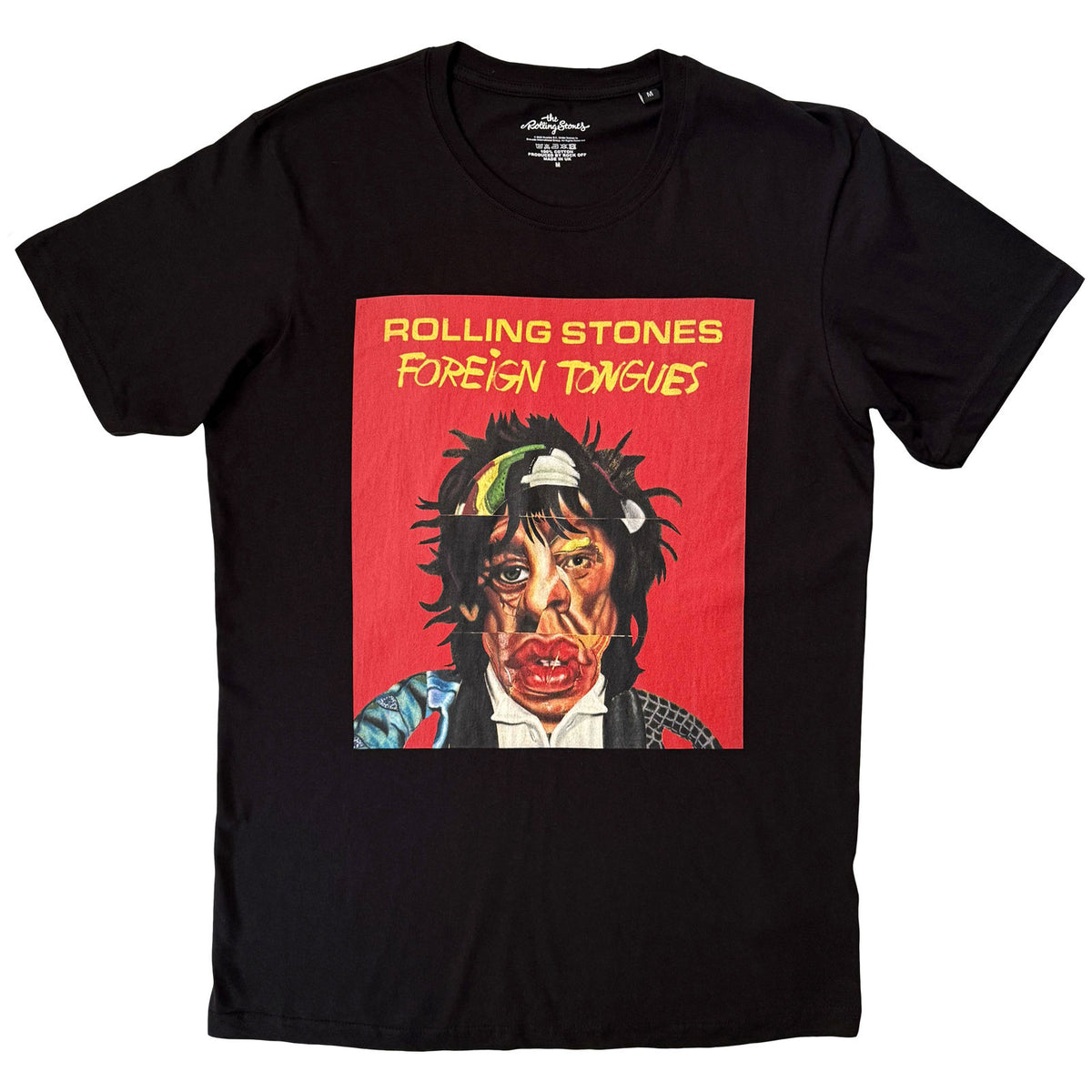 THE ROLLING STONES - FOREIGN TONGUES - T-Shirt Black