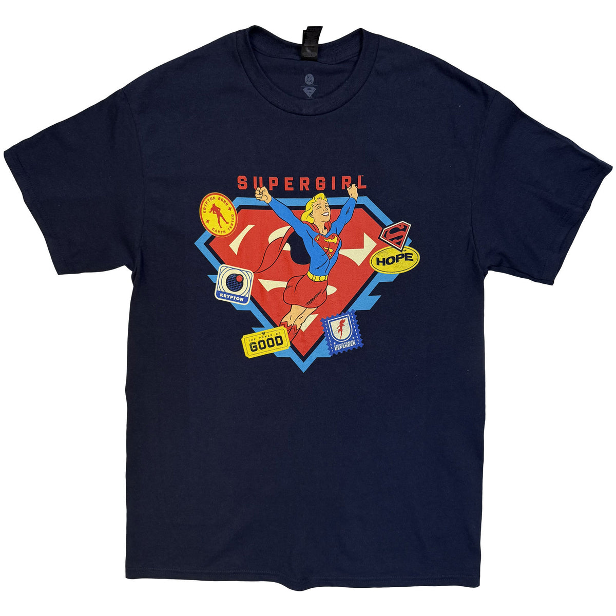 DC COMICS - SUPERGIRL STICKERS - T-Shirt Navy Blue