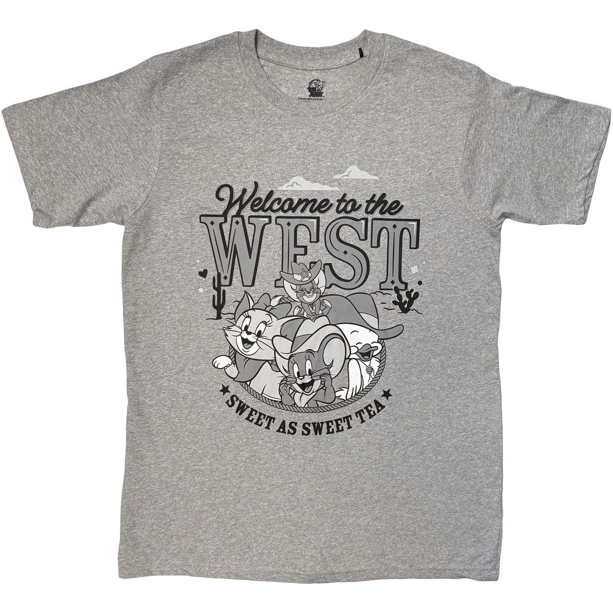 TOM & JERRY - WELCOME TO THE WEST - T-Shirt Grey