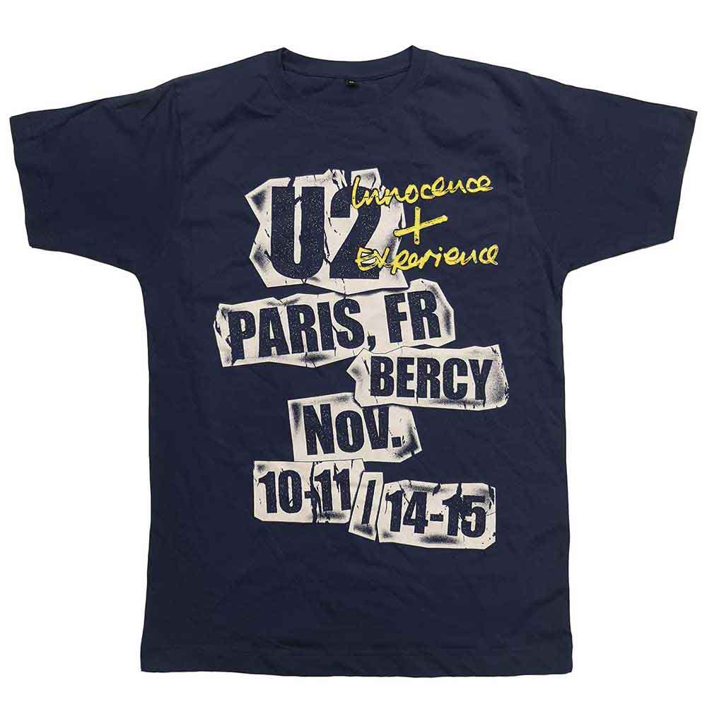U2 - I+E PARIS EVENT 2015 - T-Shirt Blue