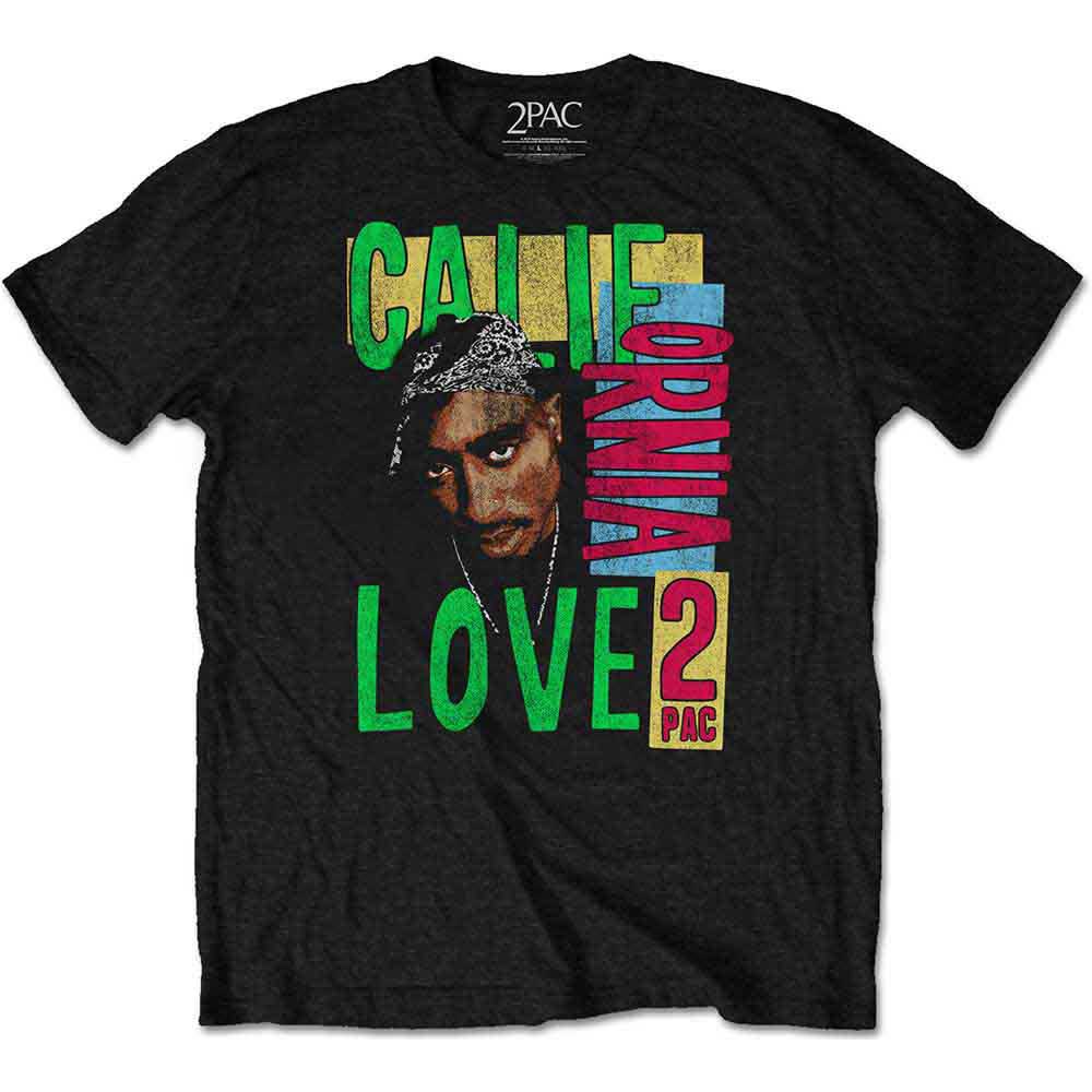 TUPAC - CALIFORNIA LOVE - T-Shirt Black