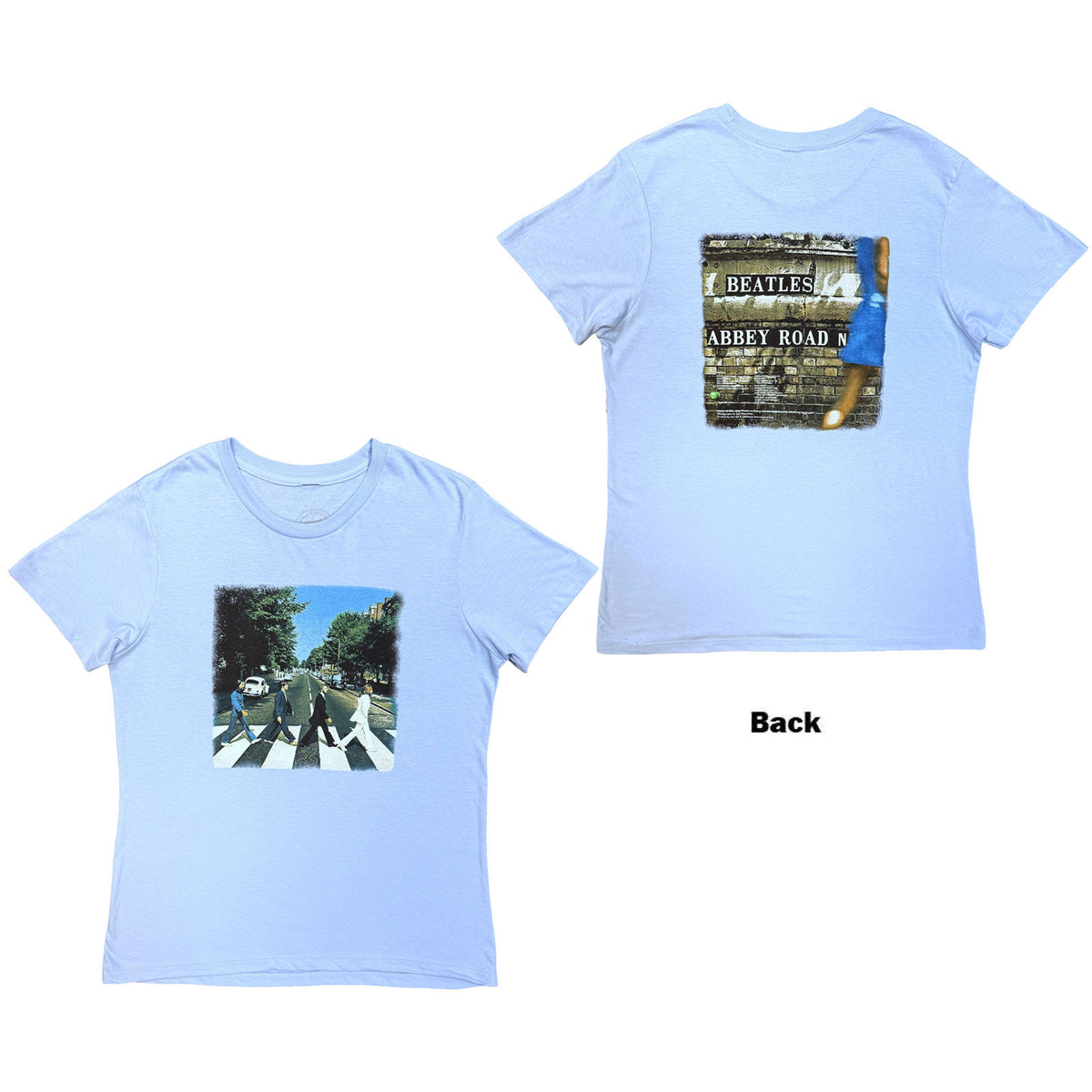 THE BEATLES - VINTAGE ABBEY ROAD - Ladies T-Shirt Blue