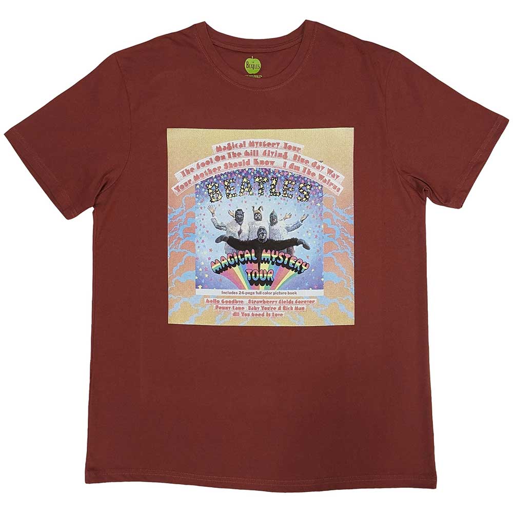 THE BEATLES - MAGICAL MYSTERY TOUR ALBUM COVER - T-Shirt Red