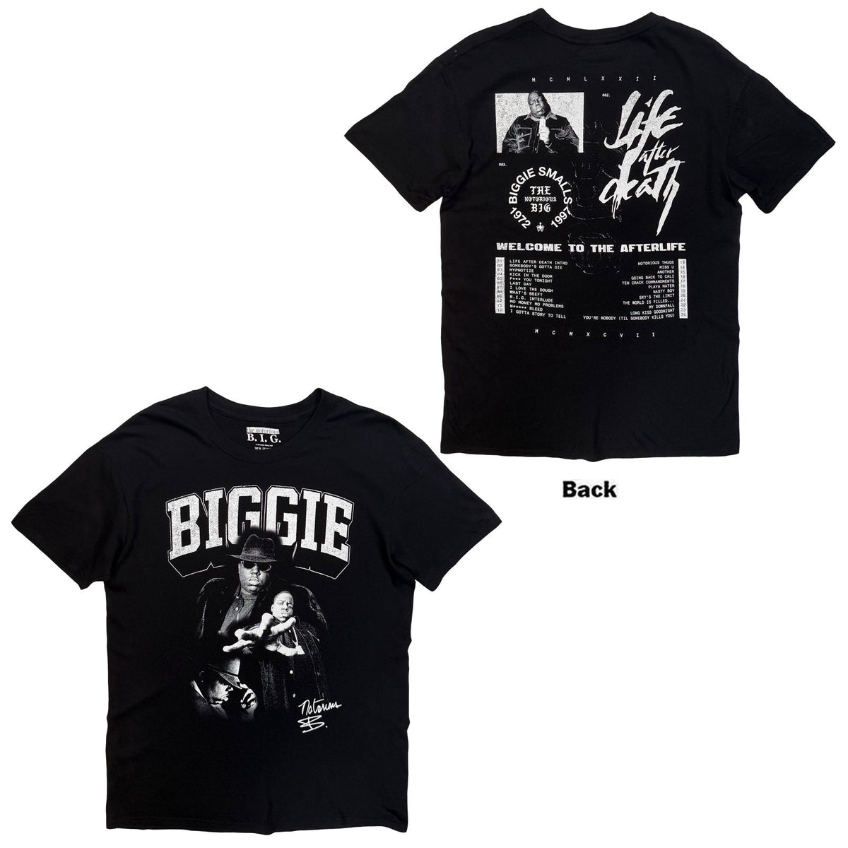 BIGGIE SMALLS - LIFE AFTER DEATH - T-Shirt Black