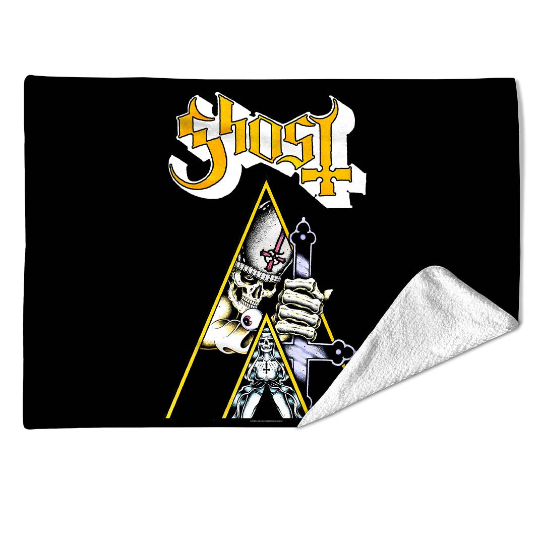 Rocksax Ghost Sherpa Fleece Blanket - Clockwork