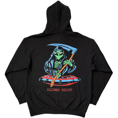 BLINK-182 - ALIEN REAPER - Pullover Hoodie Black
