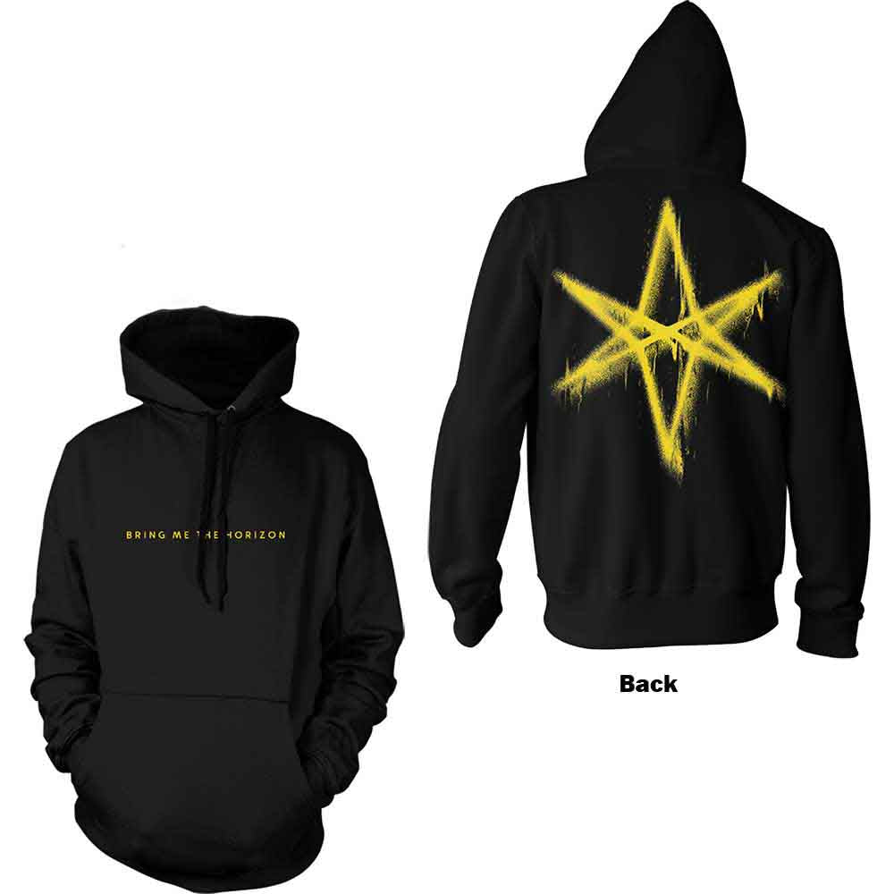 BRING ME THE HORIZON - SPRAY HEX - Pullover Hoodie Black