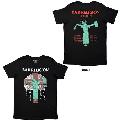 BAD RELIGION - LIBERTY '91 TOUR - T-Shirt Black