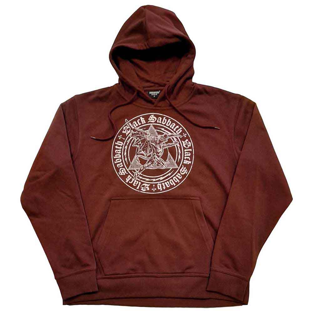 BLACK SABBATH - HENRY PYRAMID EMBLEM - Pullover Hoodie Brown