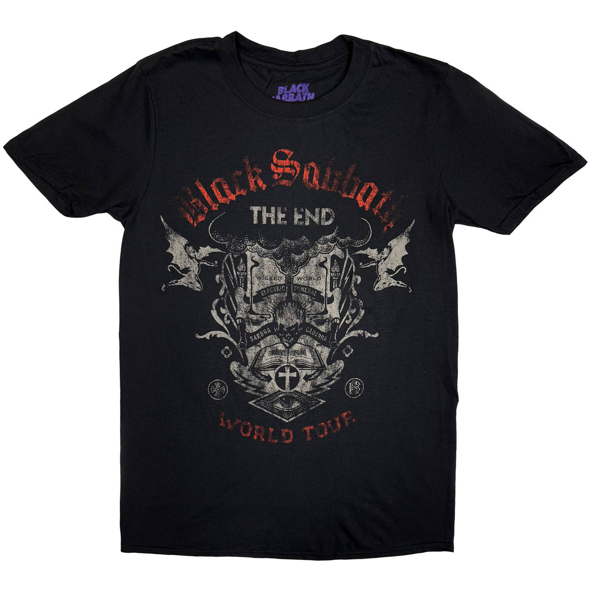BLACK SABBATH - THE END READING SKULL - T-Shirt Black