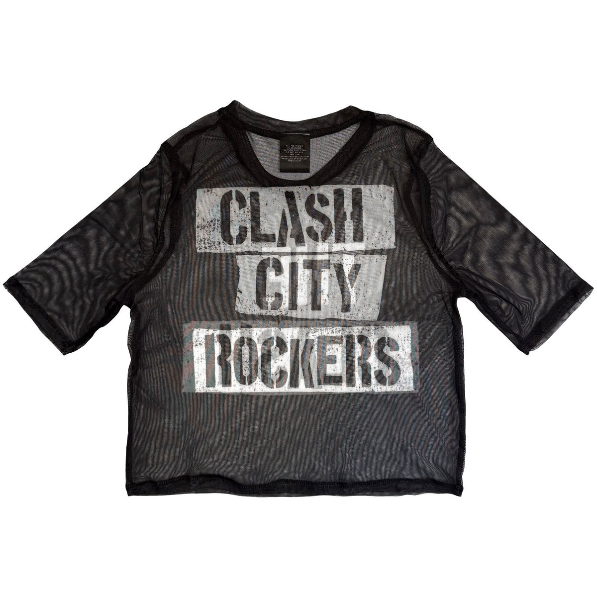 THE CLASH - CITY ROCKERS - Ladies Crop Top Black