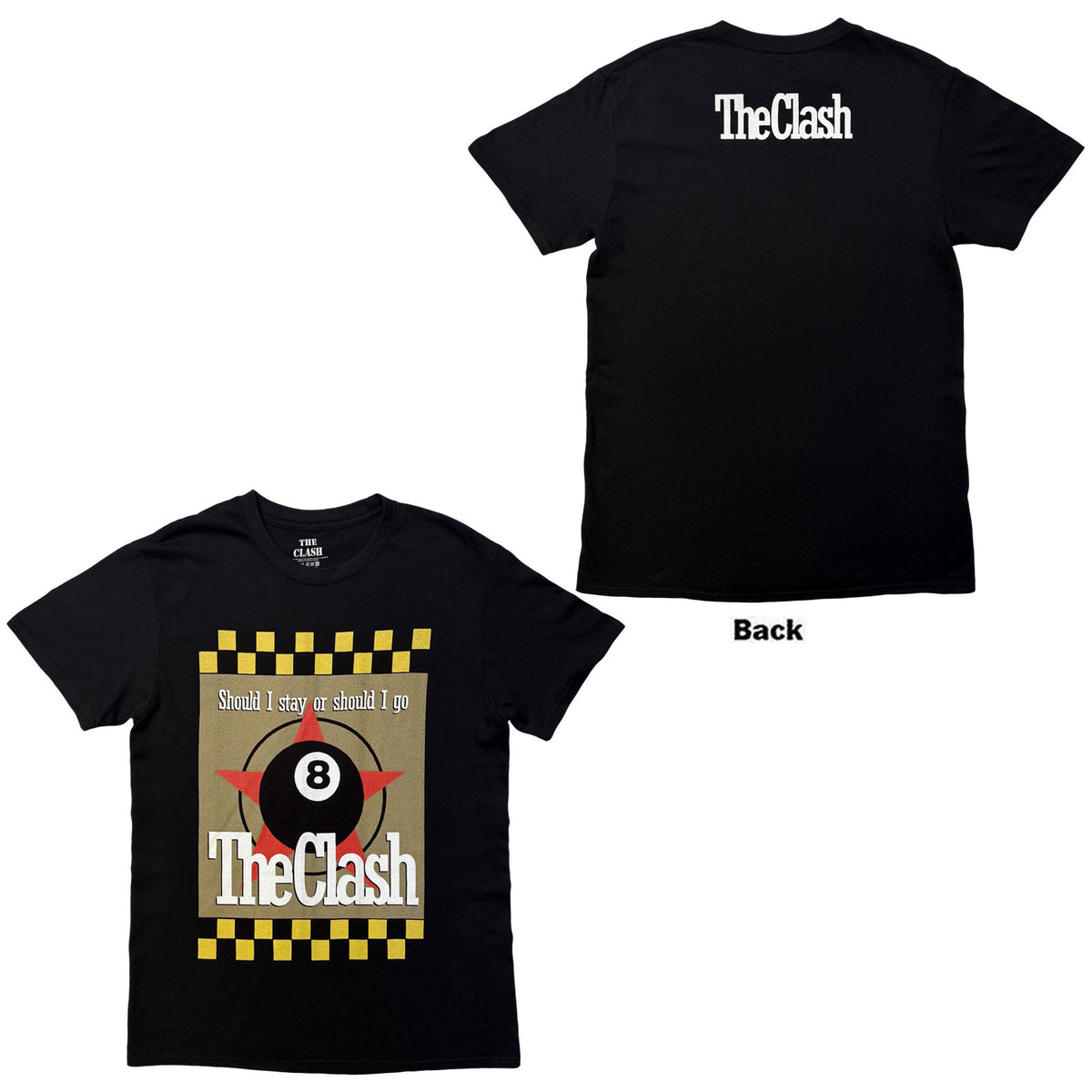THE CLASH - SHOULD I STAY OR SHOULD I GO - T-Shirt Black