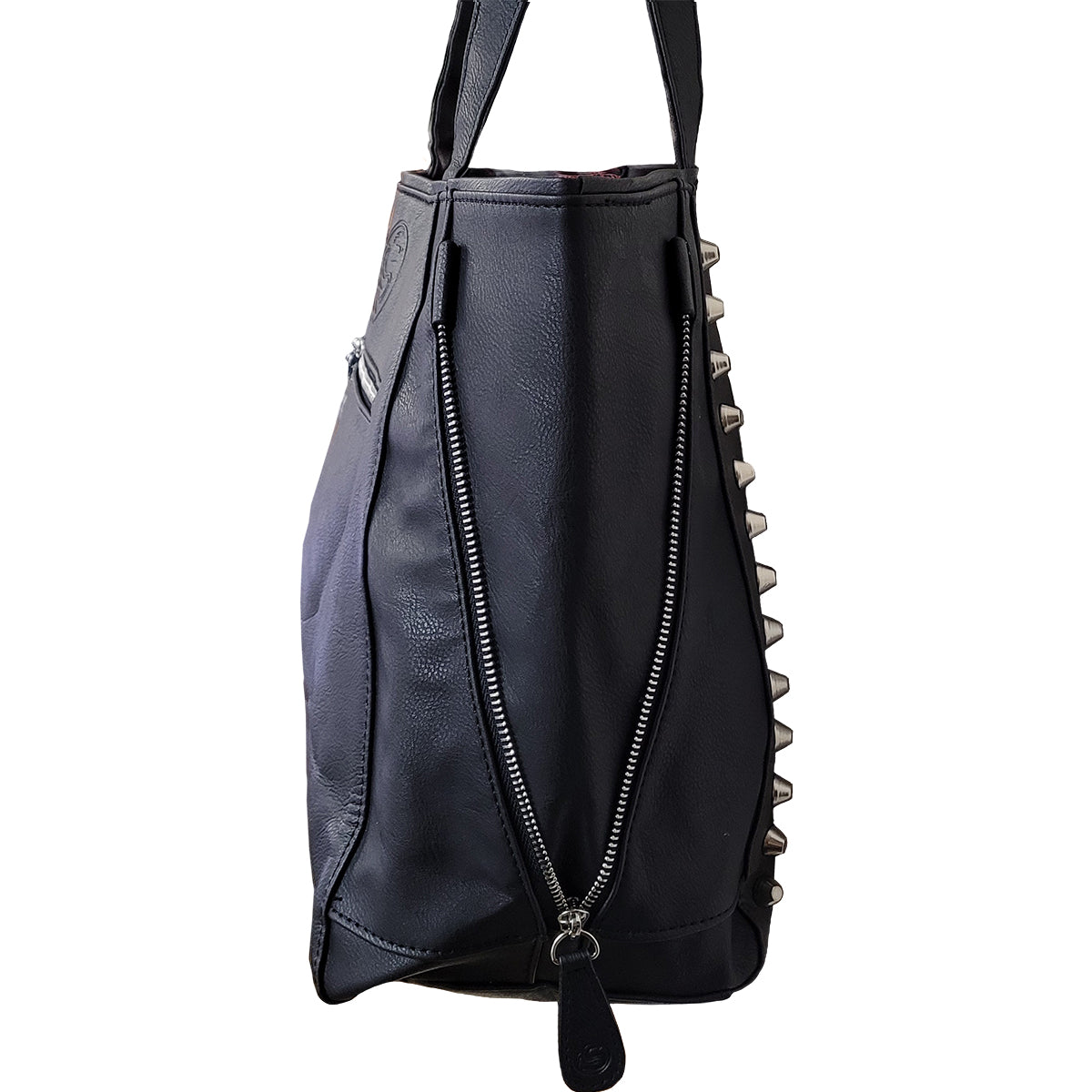 BLACK CAT - Tote Bag - Top quality PU Leather Studded