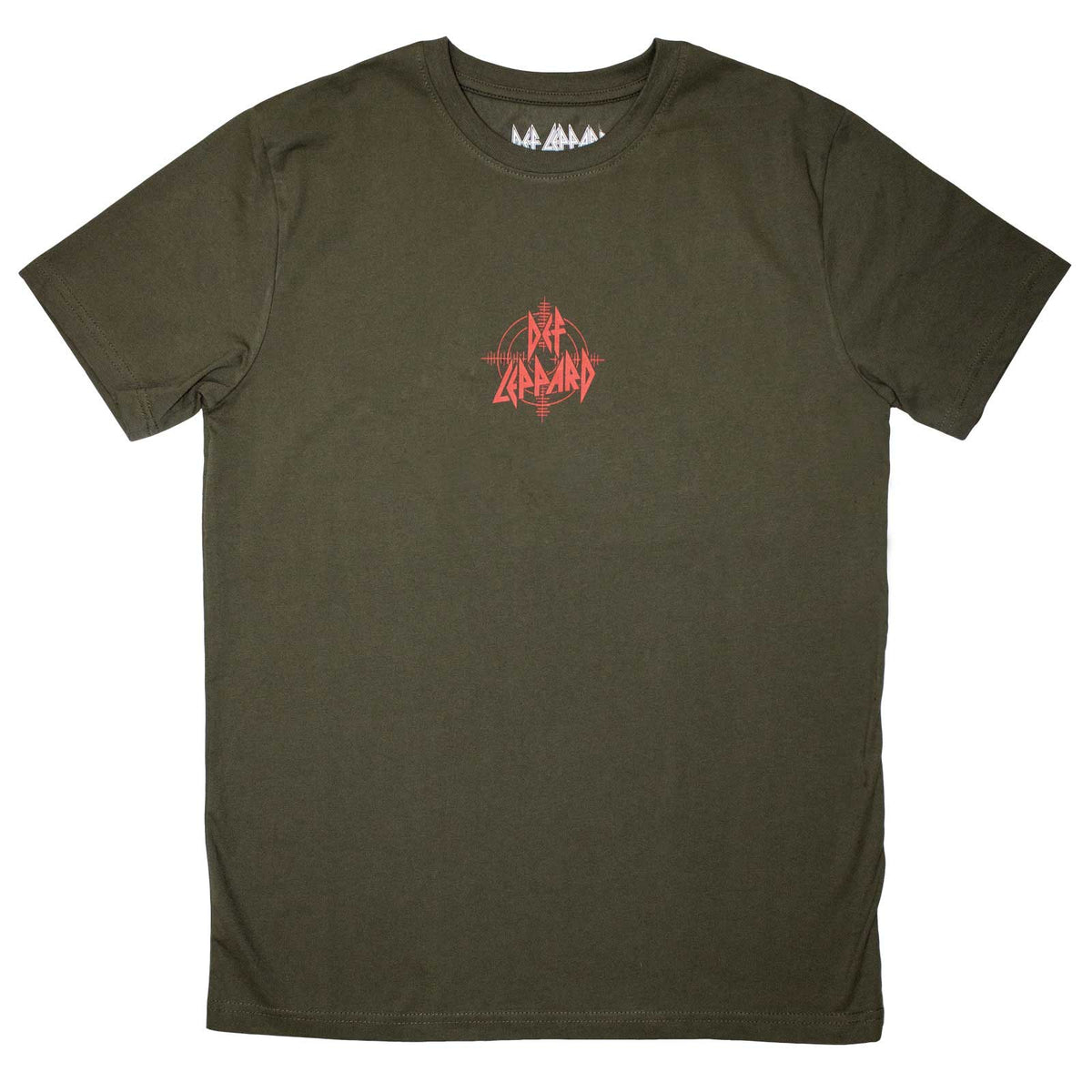 DEF LEPPARD - MINI TARGET LOGO - T-Shirt Green