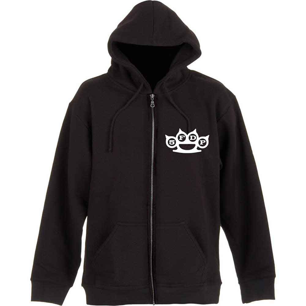 FIVE FINGER DEATH PUNCH - KNUCKLES - Zipped Hoodie Black