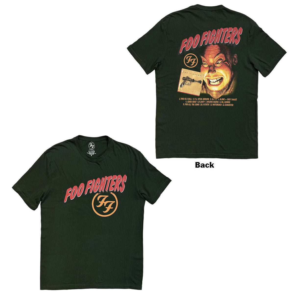 FOO FIGHTERS - EXHAUSTED - T-Shirt Green