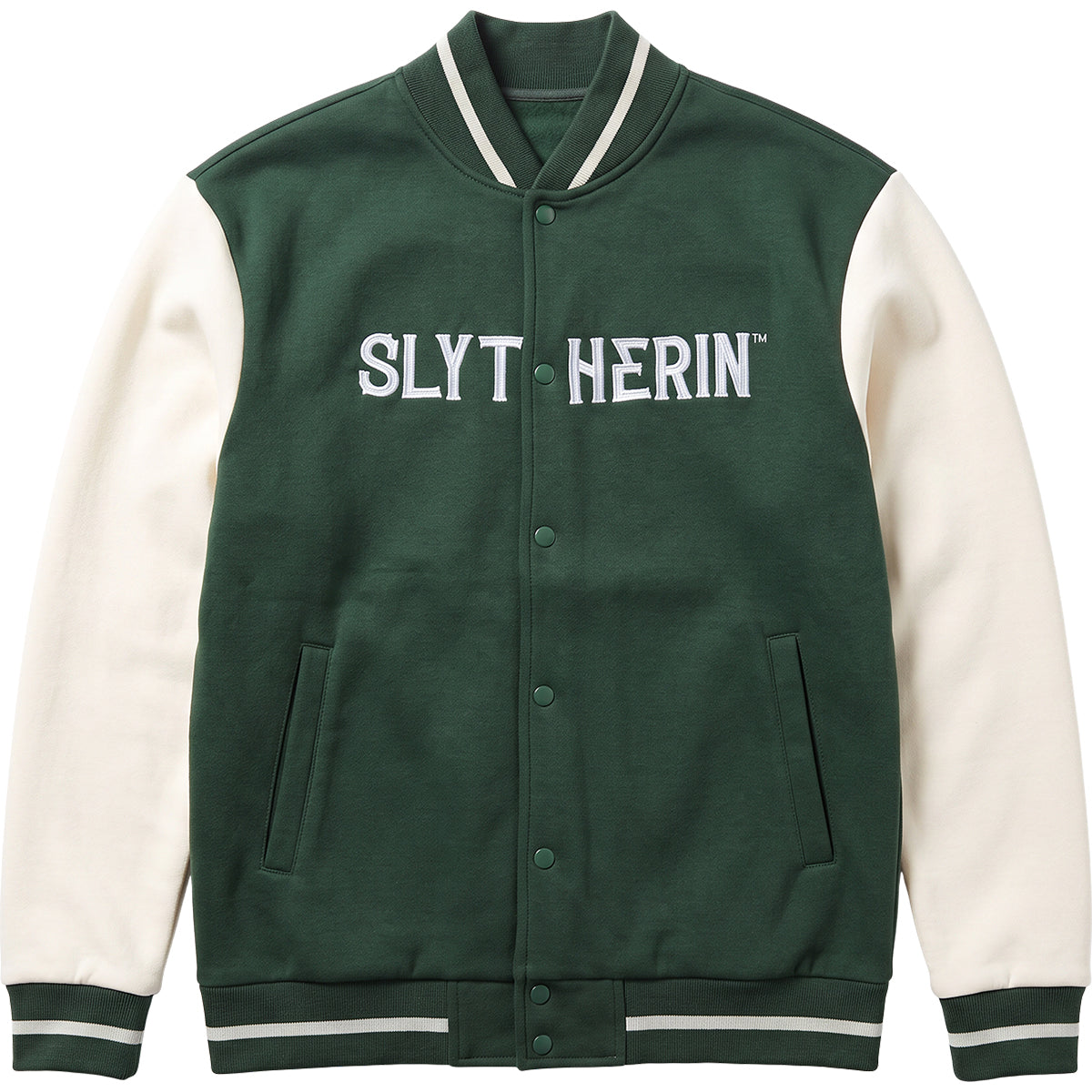 HARRY POTTER - SLYTHERIN HOUSE NAME - Baseball Jacket Dk Green Contrast Slvs A