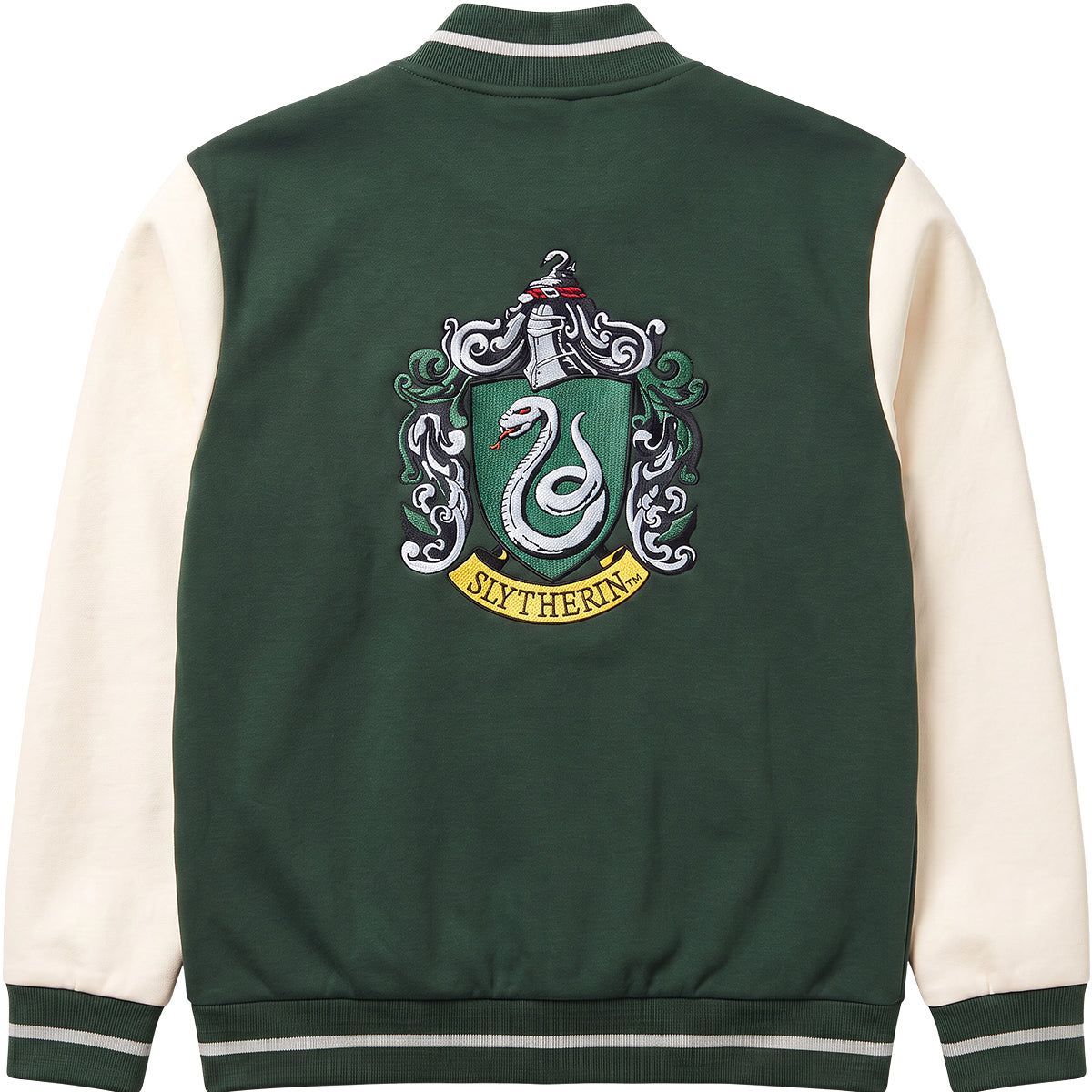 HARRY POTTER - SLYTHERIN HOUSE NAME - Baseball Jacket Dk Green Contrast Slvs A