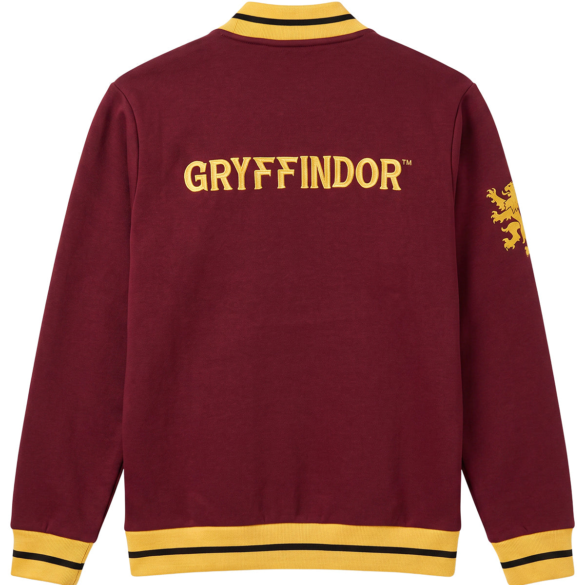 HARRY POTTER - GRYFFINDOR CREST SLOGAN - Baseball Jacket Dk Maroon Yellow Trim