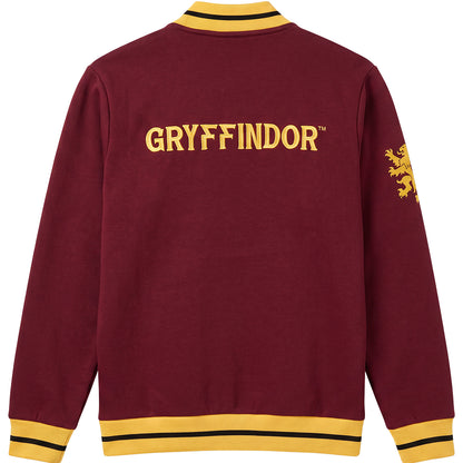 HARRY POTTER - GRYFFINDOR CREST SLOGAN - Baseball Jacket Dk Maroon Yellow Trim