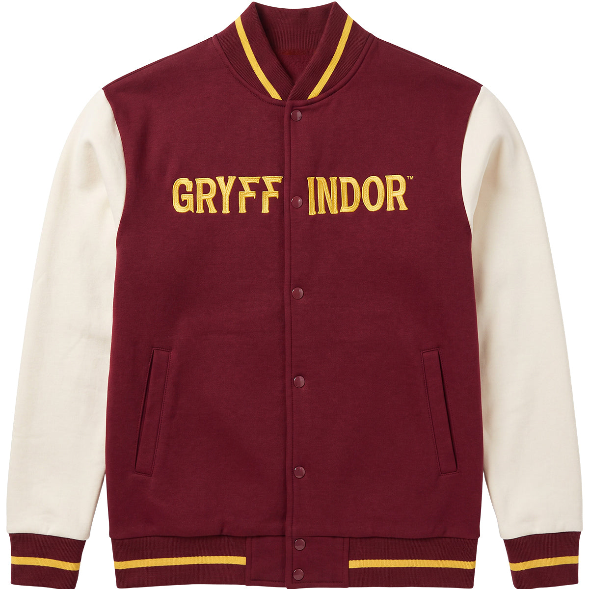 HARRY POTTER - GRYFFINDOR HOUSE NAME - Baseball Jacket Dk Maroon Contrast Slvs A