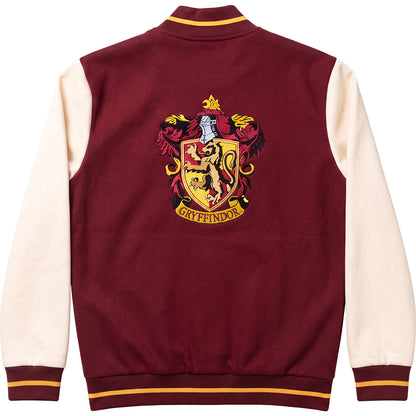 HARRY POTTER - GRYFFINDOR HOUSE NAME - Baseball Jacket Dk Maroon Contrast Slvs A