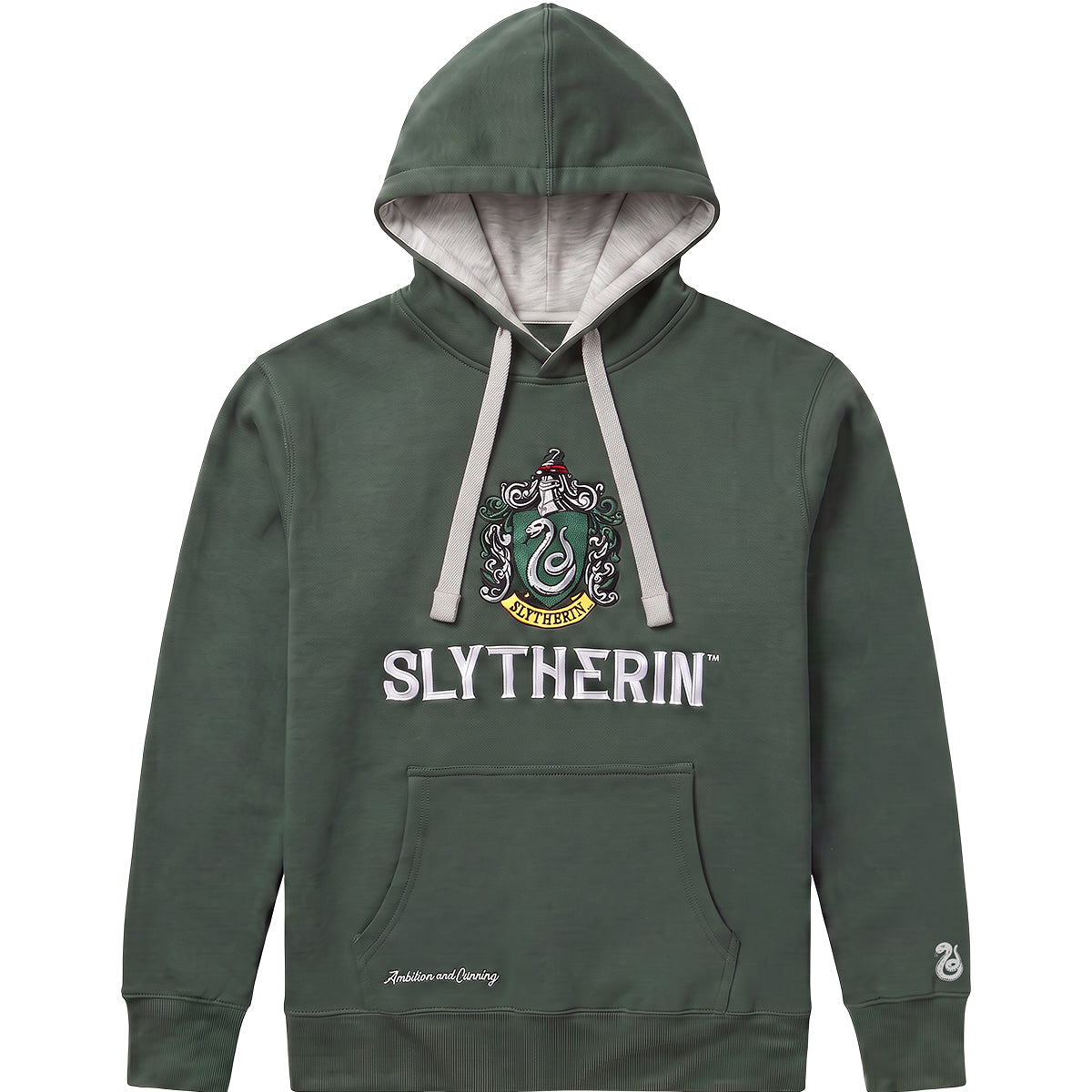 HARRY POTTER - SLYTHERIN TWO-TONE - Hoody Dk Green Grey Trim