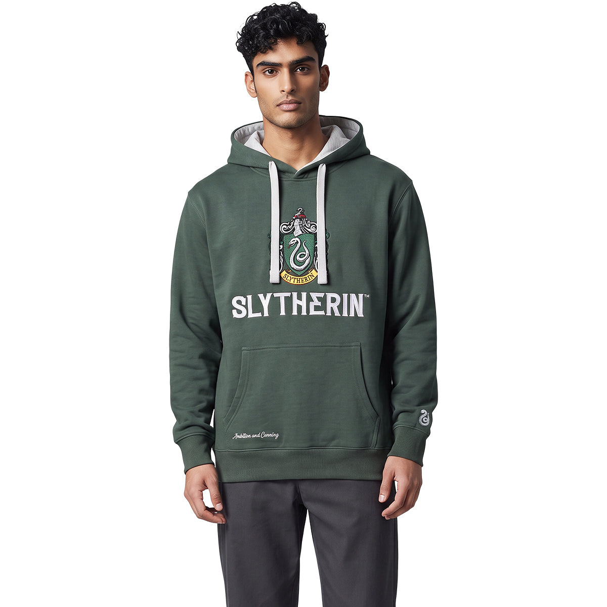 HARRY POTTER - SLYTHERIN TWO-TONE - Hoody Dk Green Grey Trim