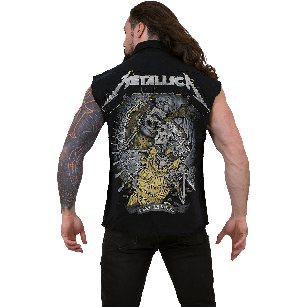 METALLICA - NOTHING ELSE MATTERS - Sleeveless Stone Washed Worker Black
