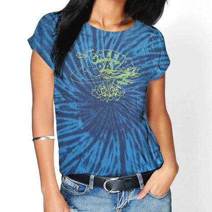 GREEN DAY - DOOKIE LINE ART - T-Shirt Blue