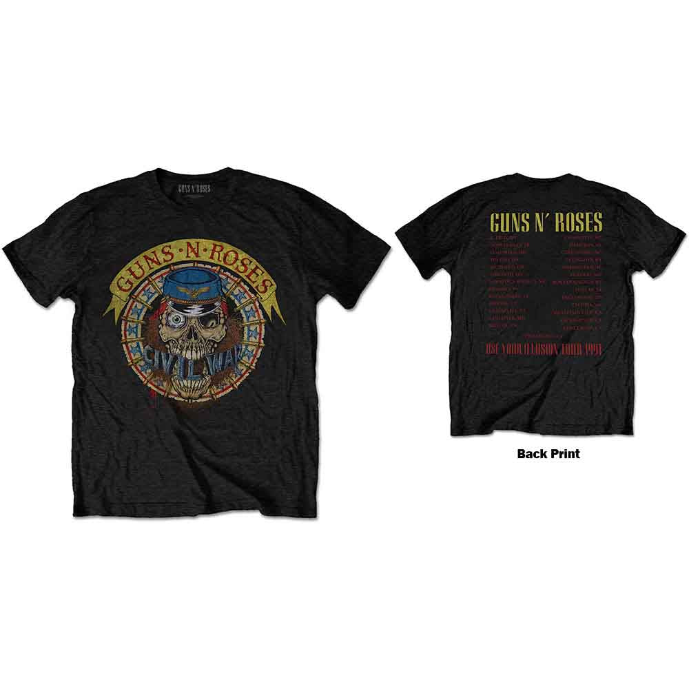 GUNS N' ROSES - SKULL CIRCLE - T-Shirt Black