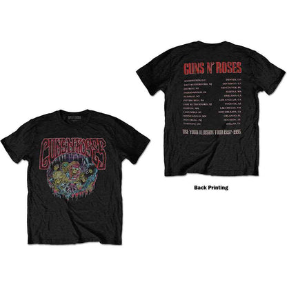 GUNS N' ROSES - ILLUSION TOUR - T-Shirt Black