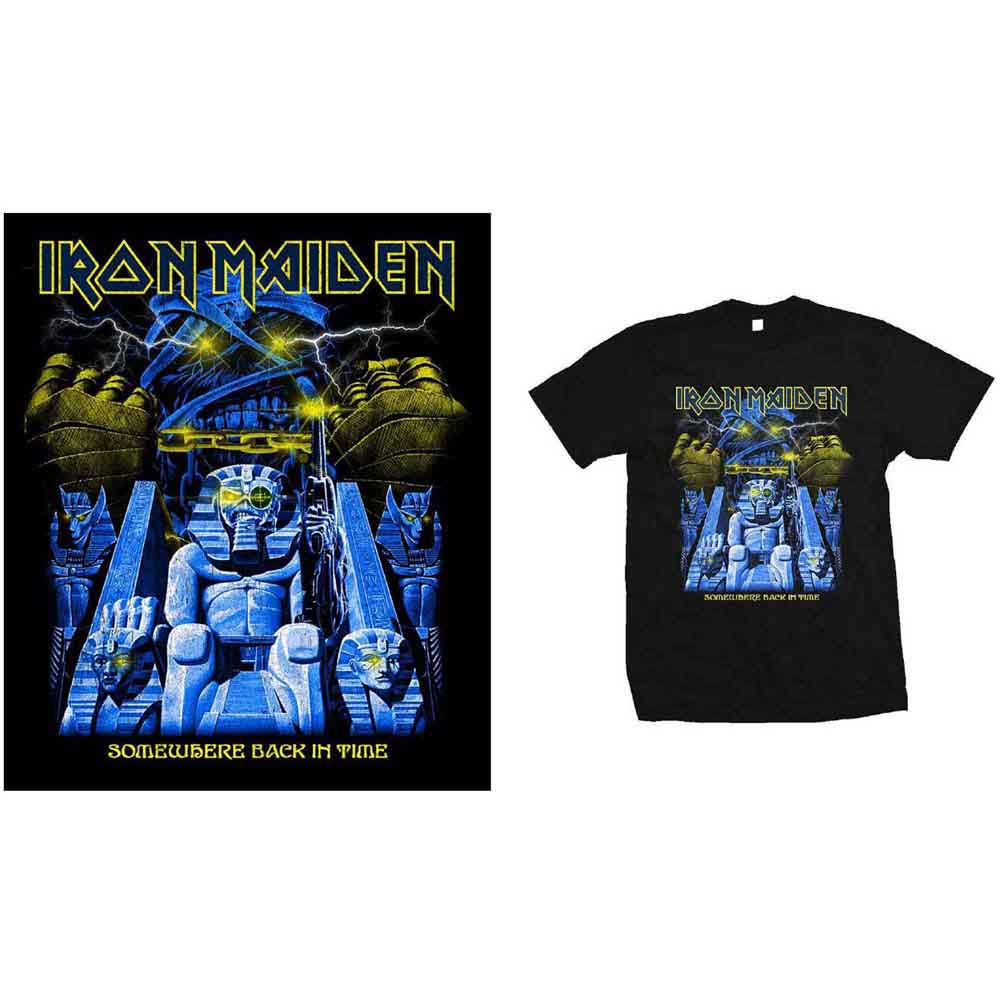 IRON MAIDEN - BACK IN TIME MUMMY - T-Shirt Black