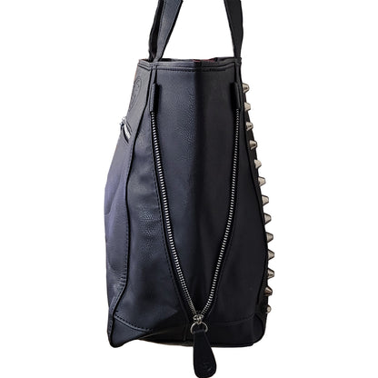 BURNT ROSE - Tote Bag - Top quality PU Leather Studded