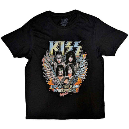 KISS - END OF THE ROAD WINGS - T-Shirt Black