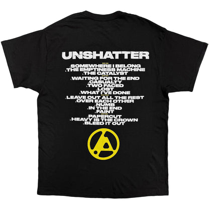 LINKIN PARK - UNSHATTER TRACKLIST - T-Shirt Black