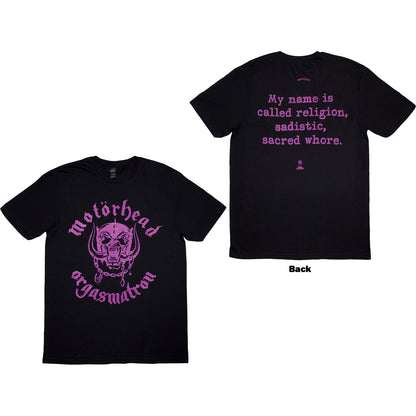 MOTORHEAD - ORGASMATRON LYRIC - T-Shirt Black