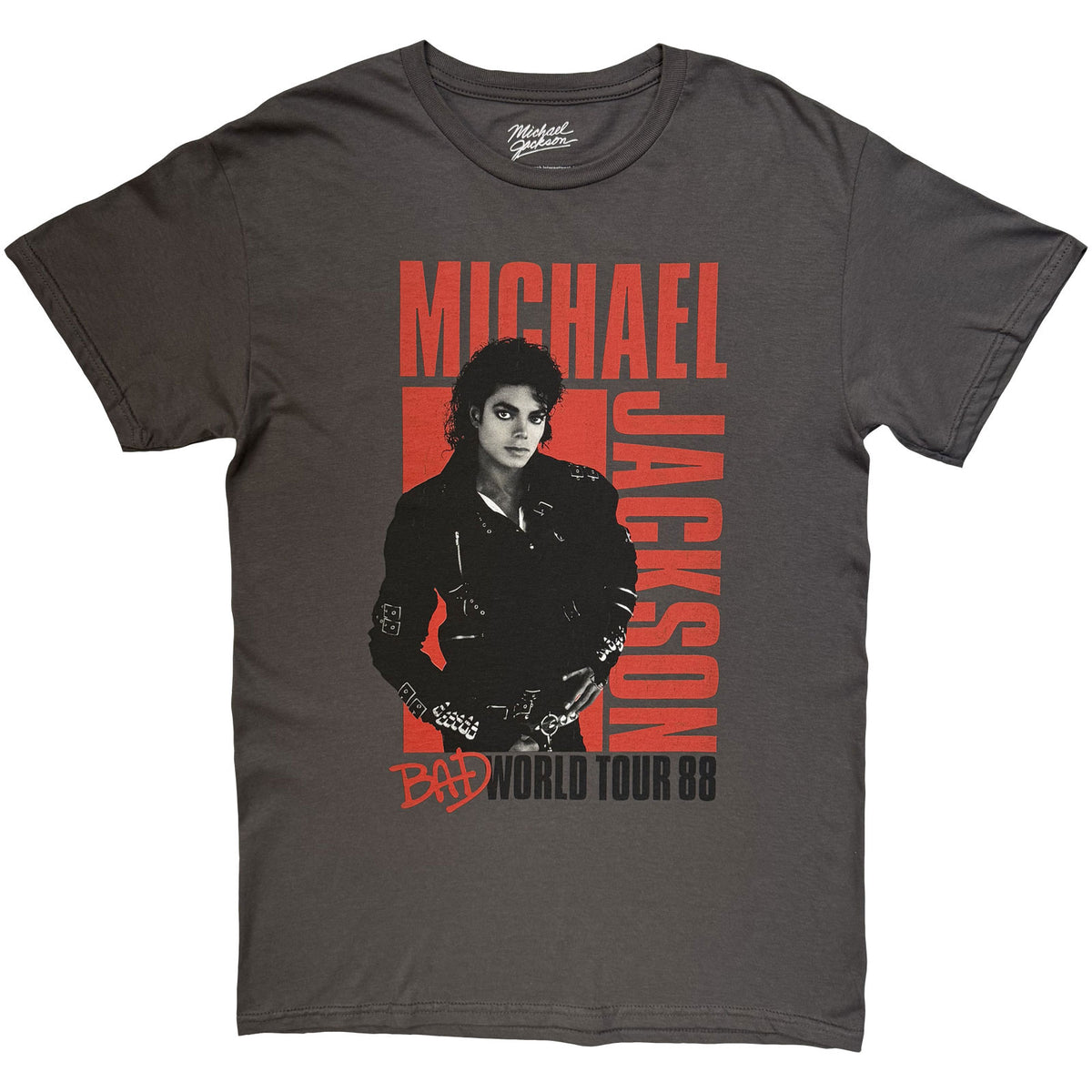 MICHAEL JACKSON - BAD WORLD TOUR '88 - T-Shirt Grey
