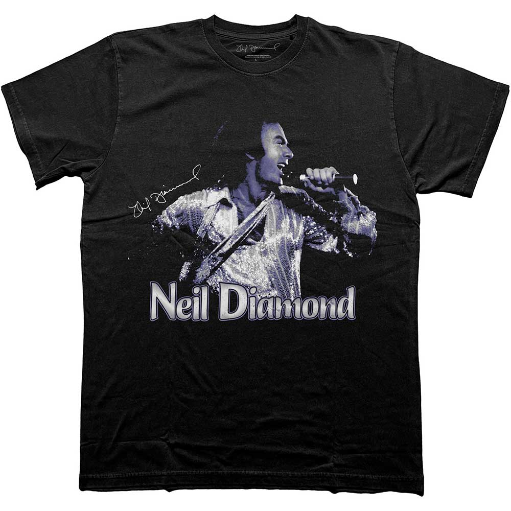 NEIL DIAMOND - SINGING - T-Shirt Black